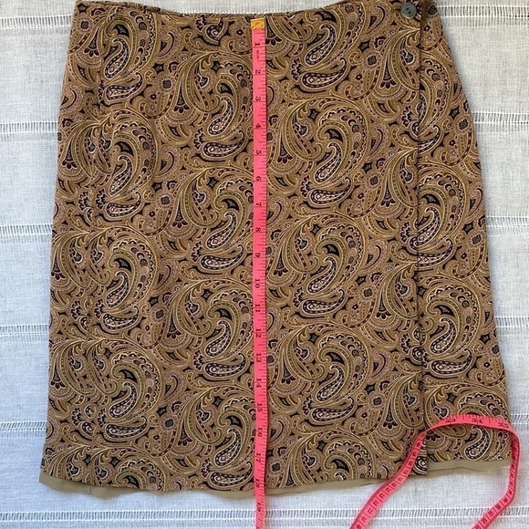 Charter Club paisley wrap mini skirt. - Picture 9 of 13